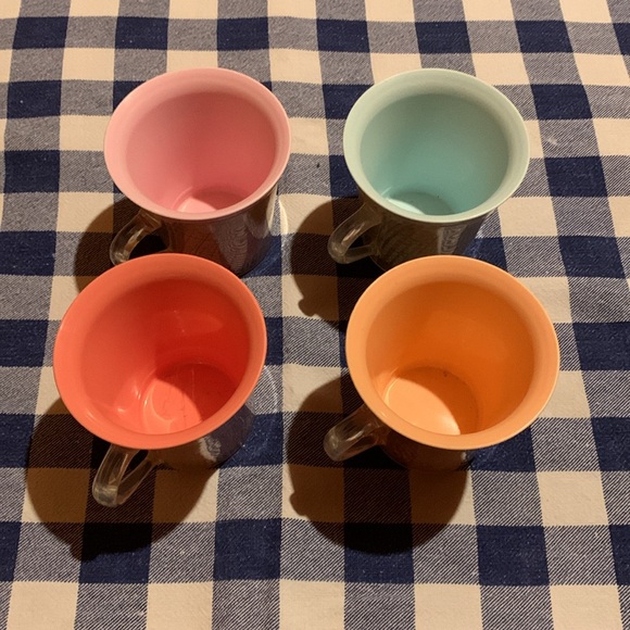 Vintage Raffiaware Burlap cups/mugs - Picture 2 of 3